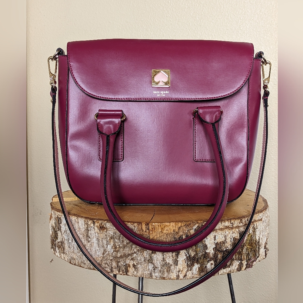 Berry colored Kate Spade shoulder bag